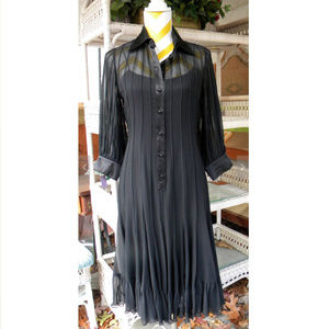 Rickie Freeman for Teri Jon SILK vintage dress